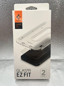 Spigen GLAStR Ez Fit iPhone Screen Protector (2 Pack) New in Box - Picture 1 of 4
