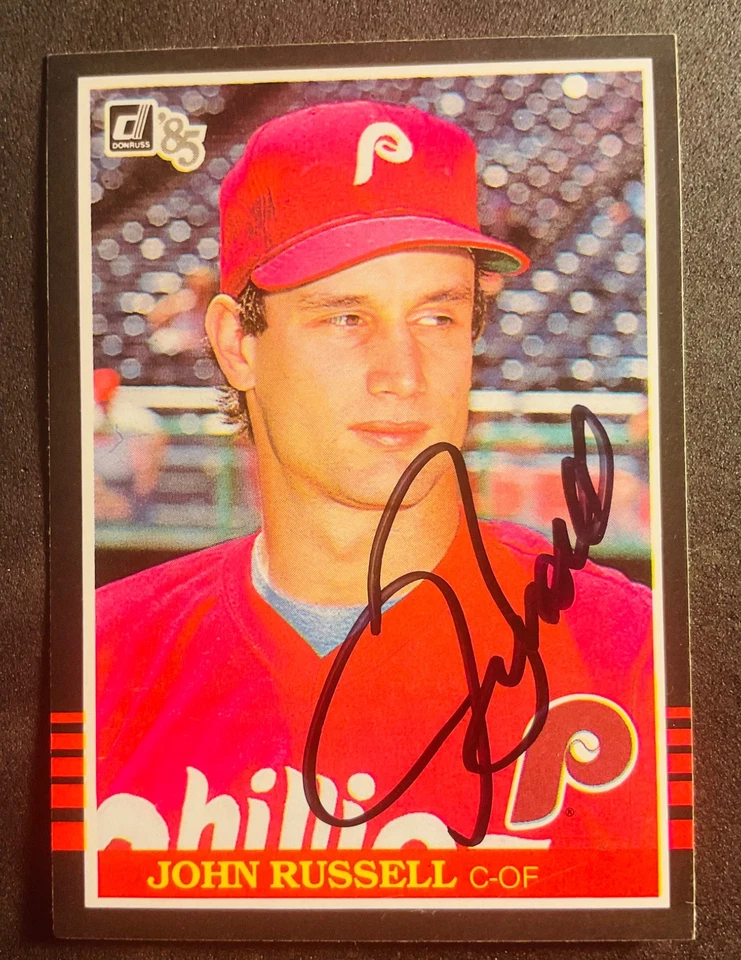 Philadelphia Philles JOHN RUSSELL signed autographed 1985 DONRUSS ROOKIE auto RC - Image 1 of 4