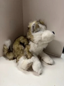 Plush Hand Puppets Folkmanis Husky Dog Stuffed Animal - Picture 1 of 7