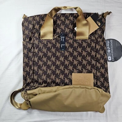 THE NORTH FACE 女式 Never Stop Utility Pack 煤棕色 TNF Monogram 印花 — 第 1/4 张图片