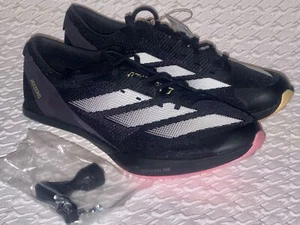 ADIDAS AdiZero Finesse Black White Sprint Track Spikes Shoes Mens Sz 7 7.5 - Picture 1 of 10