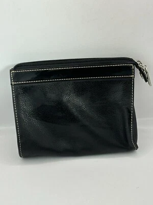 Maxx New York Cuero Negro 5.5" x 7" Bolsillo Billetera Bolso sin asas Foto 1 de 4