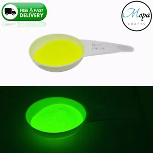 Yellow Neon Glow in the Dark Pigment Powder for Paint,Nail,Art,Crafts,Acrylic - Picture 1 of 2
