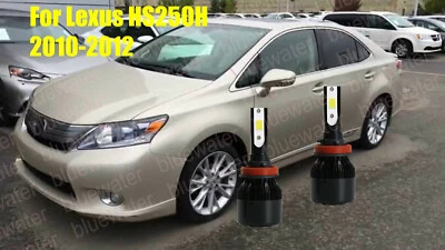 LED 适用于雷克萨斯 HS250H 2010 - 2012 年车头灯套件 H11 6000K 白色 CREE 灯泡低光束 — 第 1/4 张图片