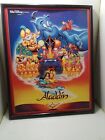 Affiche vintage Walt Disney Pictures Aladdin dessin animé film Disney 19" X 14" 