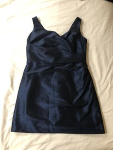 Alfred Sung Size 14 Midnight Blue Dress Used - Picture 1 of 5
