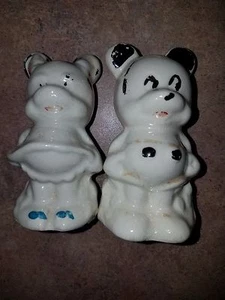 JUEGO DE COLECCIÓN DE AGITADORES DE SAL Y PIMIENTA MICKEY MOUSE MINNIE MOUSE 3-1/4" T - Imagen 1 de 4