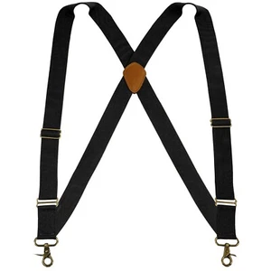 Buyless Fashion Trucker Suspenders Men - 48" Elastic Adjustable 1 1/4" X  Braces - Picture 1 of 49
