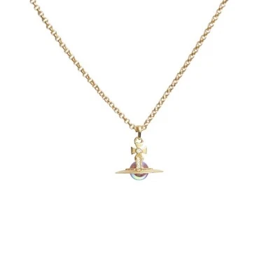 Vivienne Westwood NEW PETITE ORB Necklace 63020098-02R861 Women's Gold - Image 1 of 4