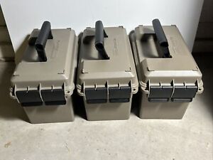 3 MTM ACC9 Ammo Cans , Combo (Holds 3000 Rounds), Dark Brown.