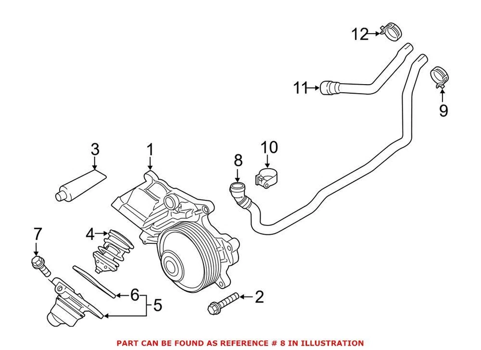Manguera de calefacción de climatización genuina para BMW 64219243891 Foto 1 de 1