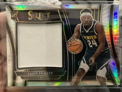 2023-24 Select Jalen Pickett RC Rookie Jumbo Swatches Silver Prizm #RJS-PK🔥💎🏀 - Image 1 of 2