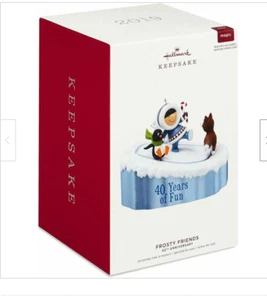 2019 HALLMARK -FROSTY FRIENDS -40TH ANNIVERSARY IN FROSTY  SERIES  - MINT IN BOX - Picture 1 of 1