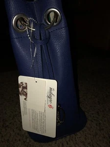 NEW Carlos by Carlos Santana Short Handle Blue Purse *small smudge stain* - Picture 1 of 12