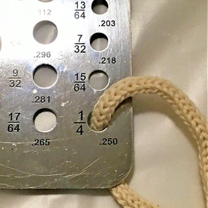 6mm Braided Cord Lacing Cord Drawstring Rope 100% Cotton 1/4" Beige 10 yd #CO63 - Picture 1 of 2