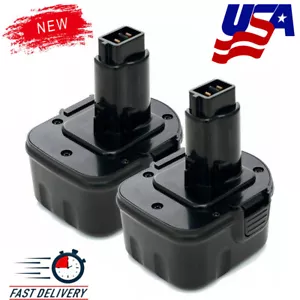 2X NI-MH Tool Battery for dewalt De9075 De9037 DC9071 DE9037 DW9072 12V 4.8AH - Picture 1 of 12