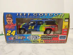 Jeff Gordon Chevrolet Suburban Metal Diecast Bank 1993 Rookie of the Year NASCAR - Picture 1 of 19