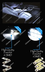 ERROR FREE Set of 9 BMW 3 series E46 Coupe INTERIOR LED Car Light Bulbs KIT   - Picture 1 of 1