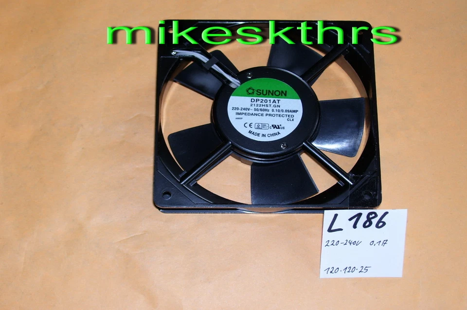 SUNON Axiallüfter 120x120x25 Lüfter 230V - 19/18W L 186