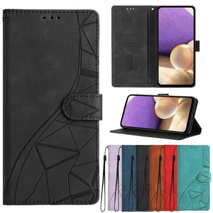 Skin Leather Wallet Phone Case For Samsung A50 A70 A21S A41 A20E A30 A10 Note 20 - Picture 1 of 16