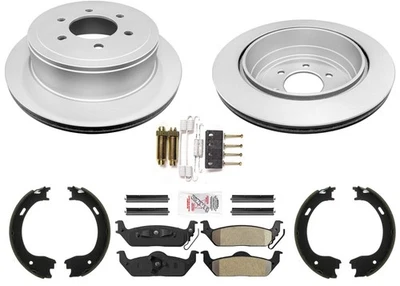 Rear AmeriBRAKES Coated Disc Brake Rotors Pads for Ford F150 2004-2011 6 Stud - Image 1 of 4