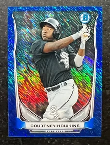 2014 Bowman Chrome Bowman Scout Top 5 Mini Blue Ref Courtney Hawkins 151/250 - Picture 1 of 2