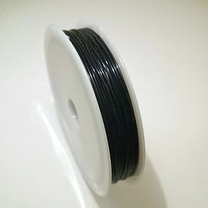 Elastic Stretchy Beading Thread Cord Bracelet String For Jewellery Black 0.8mm - Picture 1 of 2