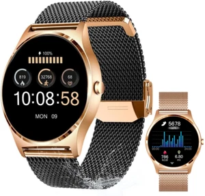 SMARTWATCH XCOAST JOLI XC PRO Diamantschwarz + Zusatzarmband in Roségold - Bild 1 von 11