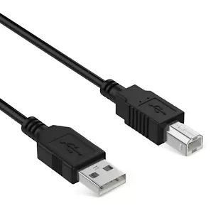 Computer Printer Cable USB 6ft A To B 2.0 High Speed Portable Connect - Picture 1 of 7