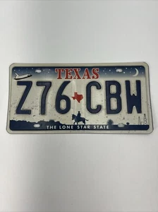 Vintage Texas license plate Z76 CBW - Picture 1 of 2
