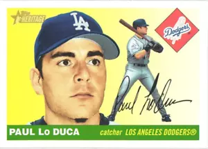 2004 Topps Heritage #239 Paul Lo Duca Los Angeles Dodgers Baseball Card - Picture 1 of 2