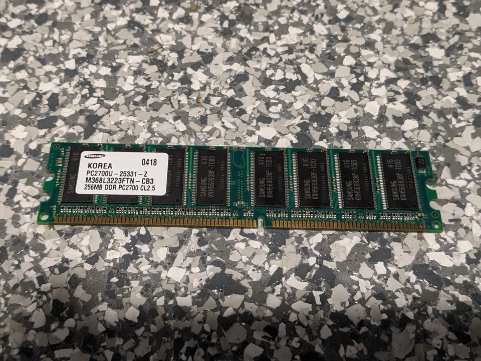 Samsung 256MB DDR PC2700-25331-Z Desktop Memory Ram M368L3223FTN-CB3 - Image 1 of 1