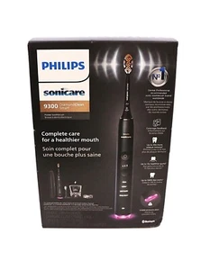New Philips Sonicare DiamondClean Smart 9300 Rechargeable Toothbrush Black - Picture 1 of 4