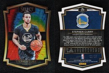 2015-16 Panini Select Premier Level Die-Cut Tie-Dye Prizm /25 Stephen Curry #179