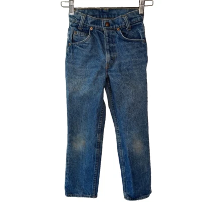 Levi's Straight Leg Jeans Red Tab Boys 21 Blue Pockets Medium Wash Denim 21 x 22 - Image 1 of 4