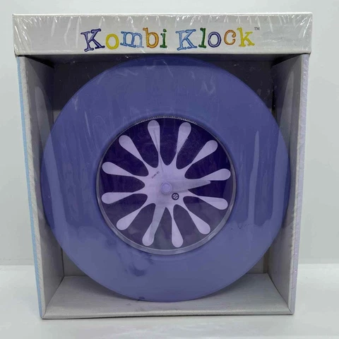 NIB Kombi Klock Lavender Case & Dingbat Dial 8” Pop Art 1960s Design Cover