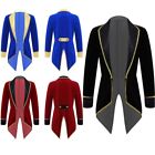 Kid Circus Ringmaster Performance Fancy Tuxedo Coat Lapel Collar Tailcoat Jacket