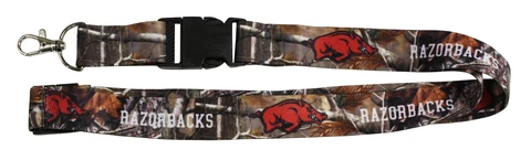 ARKANSAS RAZORBACKS REALTREE LANYARD-ARKANSAS REAL TREE KEYCHAIN LANYARD-36" Cover