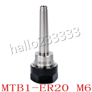 MT1 - ER20 M6 soporte de mandril de fresado para soporte de mandril de cuello MTB1 ER20 - Imagen 1 de 5