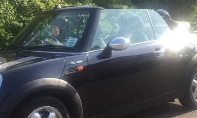 SET COPERTURE SPECCHIETTI CROMATI ADATTI MINI COOPER CONVERTIBILE 2004-2008 R52 - Immagine 1 di 3