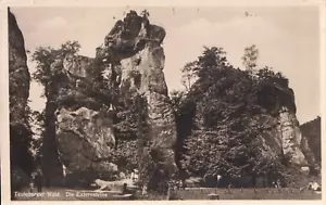Cartolina foresta di Teutoburgo, pietre esterne / Horn-Bad Meinberg timbro POSIZIONE 1932 - Foto 1 di 1