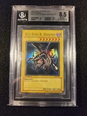 2003 Red Eyes Black Dragon 1ST EDITION FADED - SDJ-001 BGS 8.5 NM-MT Beckett Sub - Image 1 of 4