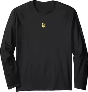Símbolo Tridente Ucraniano - Camiseta Patriótica Manga Larga Apoyo Ucrania - Imagen 1 de 7