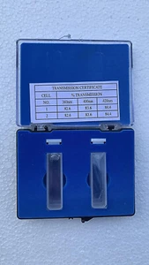 Optiglass Set Of 2 Optical Glass Cuvettes, 10mm, Spectrometer Cell Volume 3.5ml - Picture 1 of 3