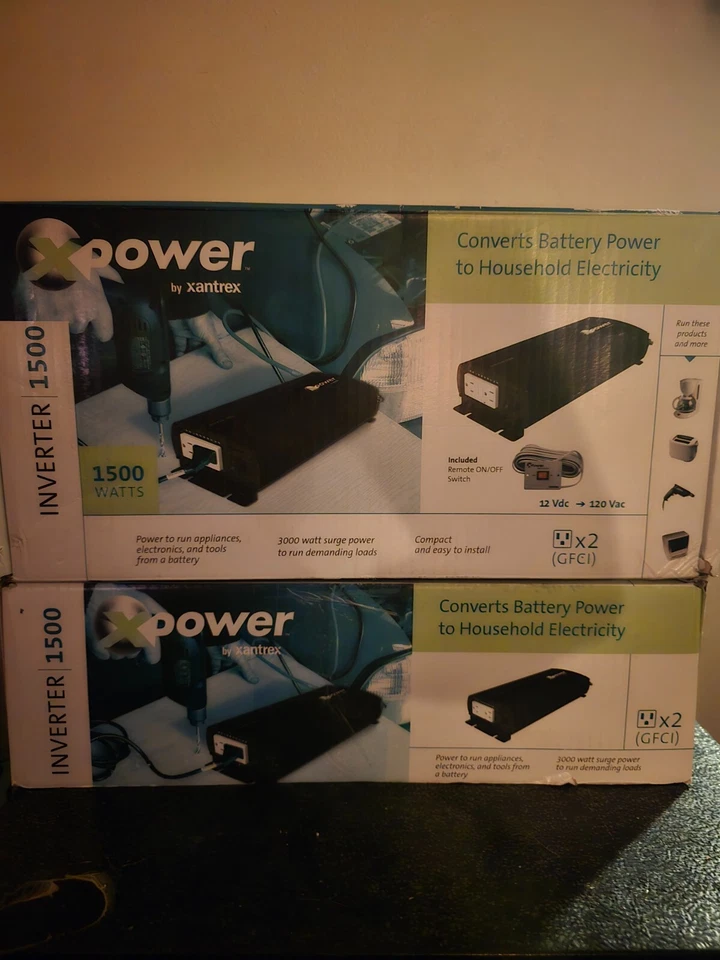 Inversor de onda sinusoidal modificado Xantrex X-Power 1500 W 12 V (813-1500-UL) Foto 1 de 1