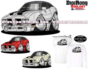 Oldsmobile Olds Cutlass 442 Muscle DigiRods / Koolart Cartoon Auto Kunst T-Shirt - Bild 1 von 7