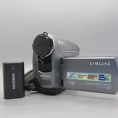 Samsung VP-D371W Handheld MiniDV Cassette Camcorder Silver Tested - Image 1 of 4