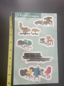 Vintage Mädchen Skateboards Modern Stuhl Aufkleber Blatt Möbel Tony Larson Eames - Bild 1 von 4