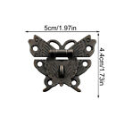 1Pc Vintage Butterfly Alloy Latch Lock Jewelry Chest Box Case Hasp Latch Clasp