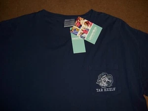 NWT Licensed North Carolina Tar Heels Men's Short sleeve Blue t-shirt New Logo L - Picture 1 of 3